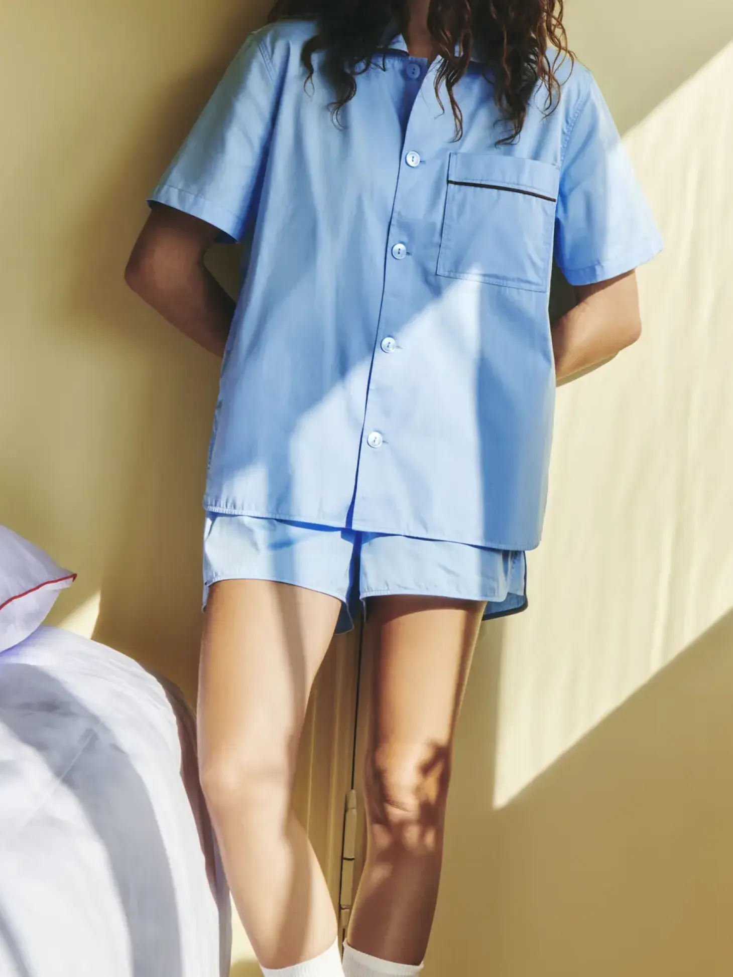 HAY - Outline Pyjama - Shorts - S/M - Soft Blue
