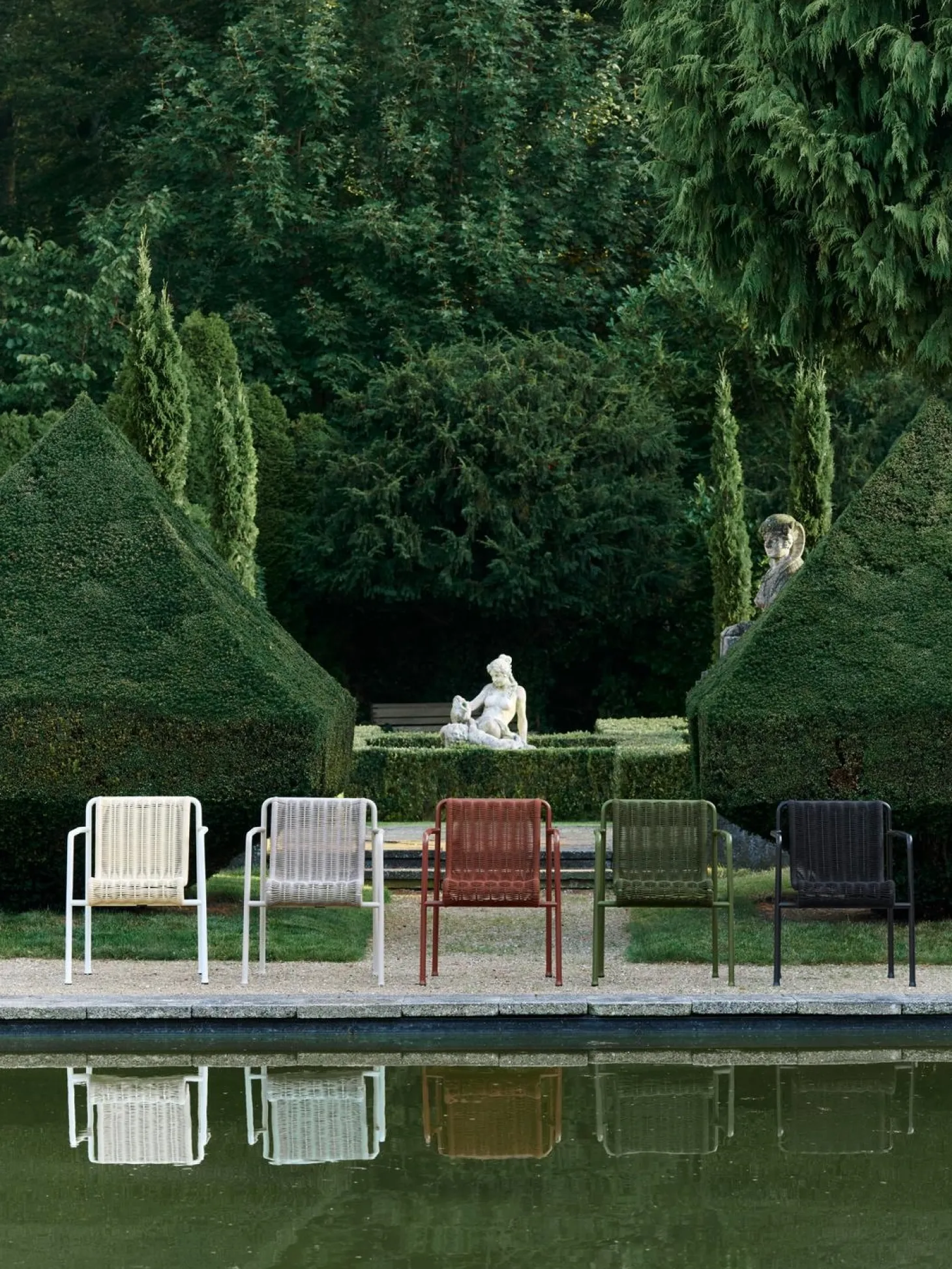 Hay - Palissade Cord Dining Armchair - Olive
