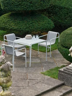 Hay - Palissade Cord Dining Armchair - Sky grey