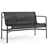 Hay - Palissade Cord Dining Bench w. armrest - Anthracite