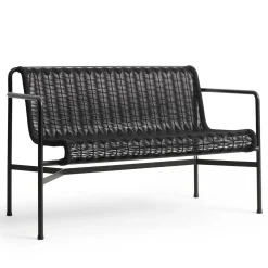 Hay - Palissade Cord Dining Bench w. armrest - Anthracite