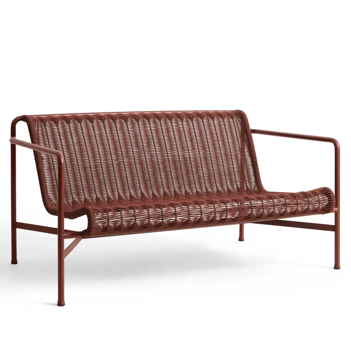 Hay - Palissade Cord Lounge Sofa - Iron red - Rød
