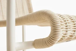 Hay - Palissade Cord Lounge Chair Low - Cream white