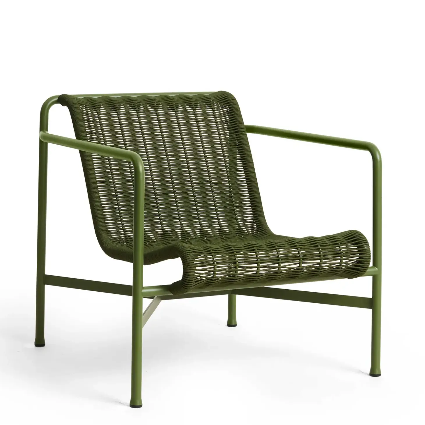 Hay - Palissade Cord Lounge Chair Low - Olive
