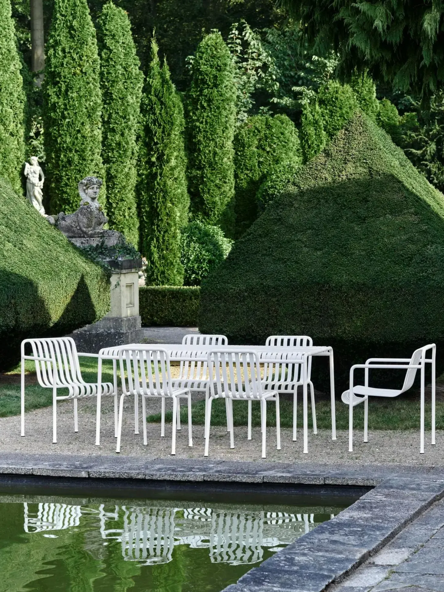 Hay - Palissade Dining Armchair - Cream white - Hvid