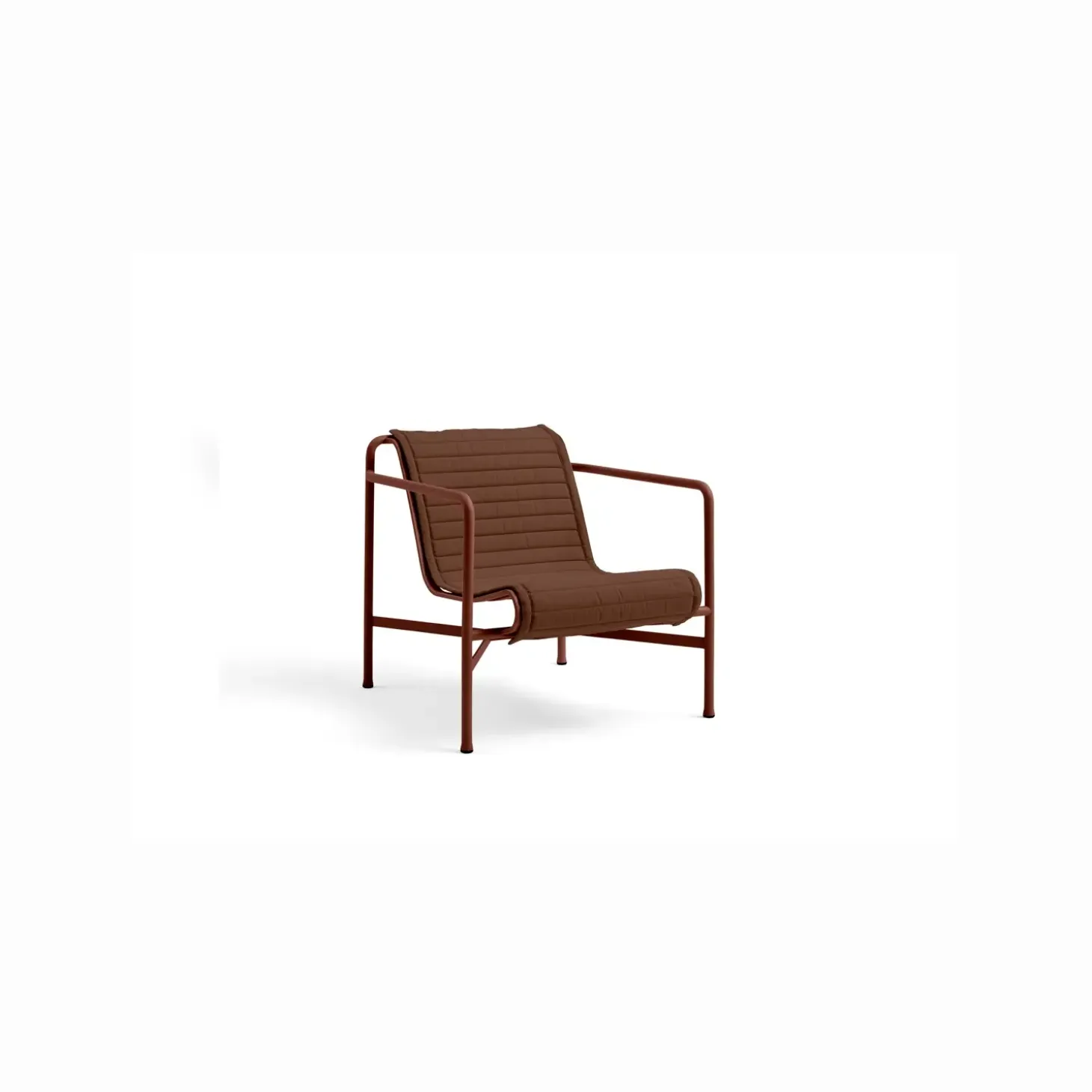 HAY - Palissade hynde loungestol lav - quilted - Rød - Iron red