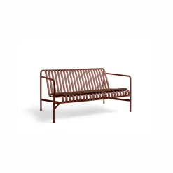 HAY - Palissade hynde Lounge Sofa - Rød - Iron red - Flad