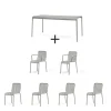 Hay - Palissade sæt - Bord 170 cm + 6 stole - Sky grey - 4 chairs og 2 arm chairs