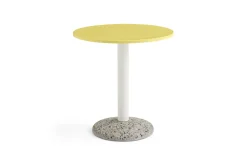Hay - Palissade sæt - Ceramic bord og 2 spisebordsstole - Gul & Galvaniseret