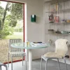 Hay - Palissade sæt - Ceramic bord og 2 spisebordsstole - Mint & Galvaniseret