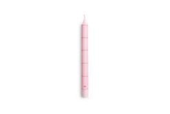 Hay - Pattern Candle - Light pink with red grid check
