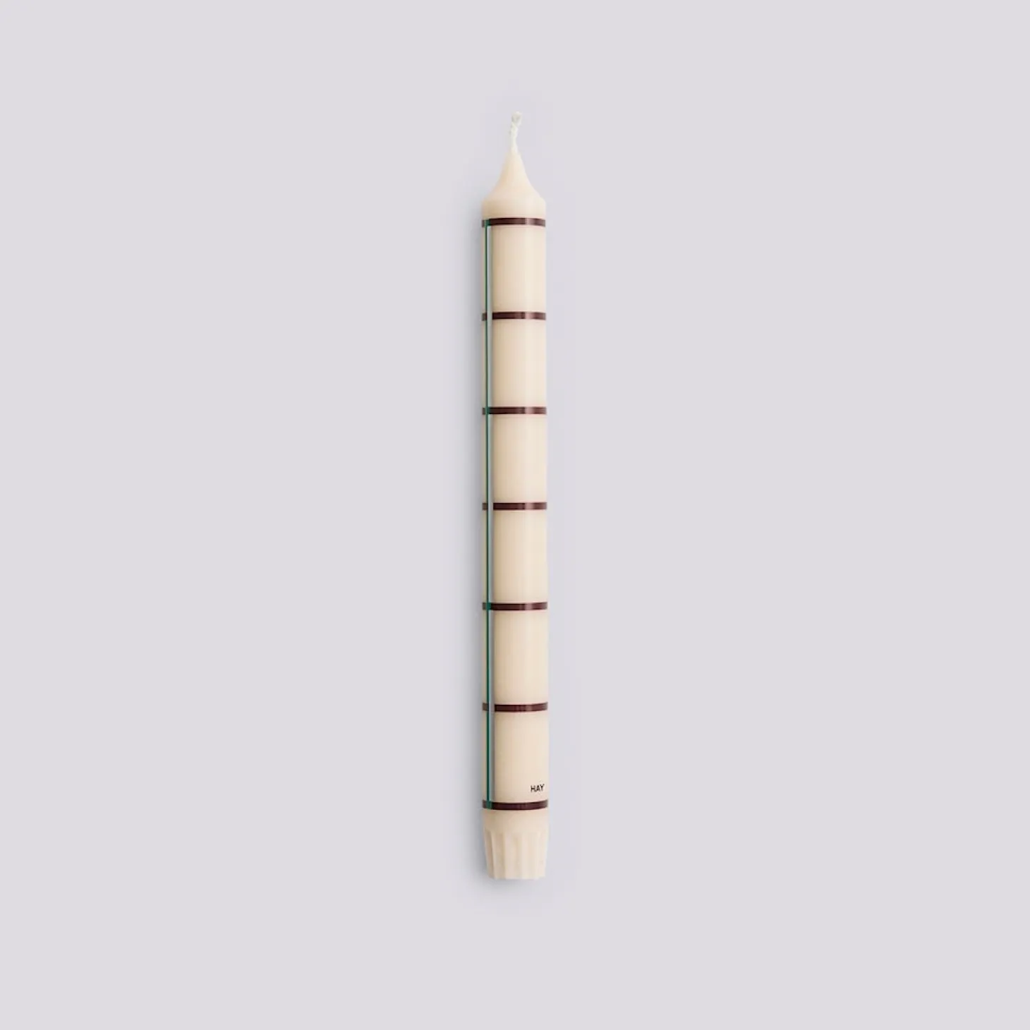 Hay - Pattern Candle - Off-white, green, bordeaux and silver