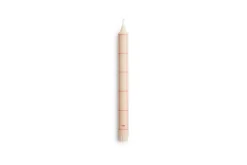 Hay - Pattern Candle - Off-white with red grid check