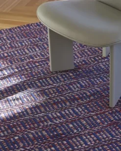 HAY - Radio Rug - 50 x 80 cm - Red / Blue