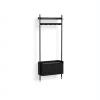 Hay - Reol - Pier System 1061 - 1 kolonne - Sort - 82 X 34 X 209 cm