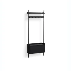 Hay - Reol - Pier System 1061 - 1 kolonne - Sort - 82 X 34 X 209 cm