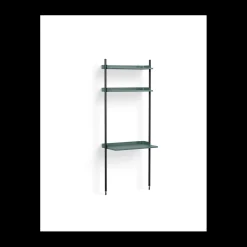 Hay - Reol - Pier System 11 - 1 kolonne - Blå/Sort - 82 X 46,5 X 209 cm