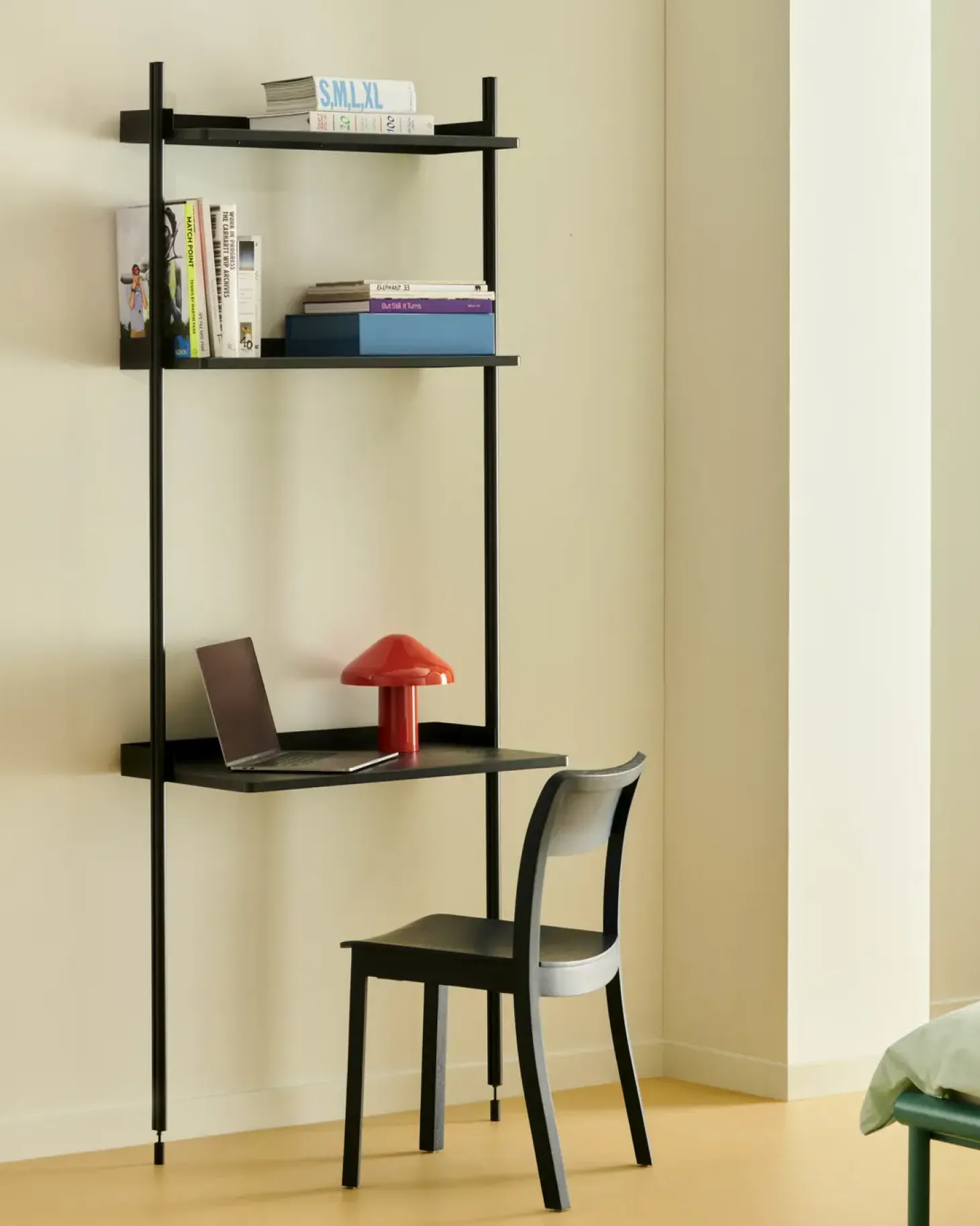 Hay - Reol - Pier System 11 - 1 kolonne - Sort - 82 X 46,5 X 209 cm