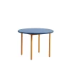 Hay - Rundt Bord Ø105 cm - Two-Colour - Blåt med okker gule ben