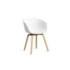 Hay - Spisebordsstol - AAC 22 - About a Chair - Hvid 2.0 - Ben: eg/vandbaseret lak