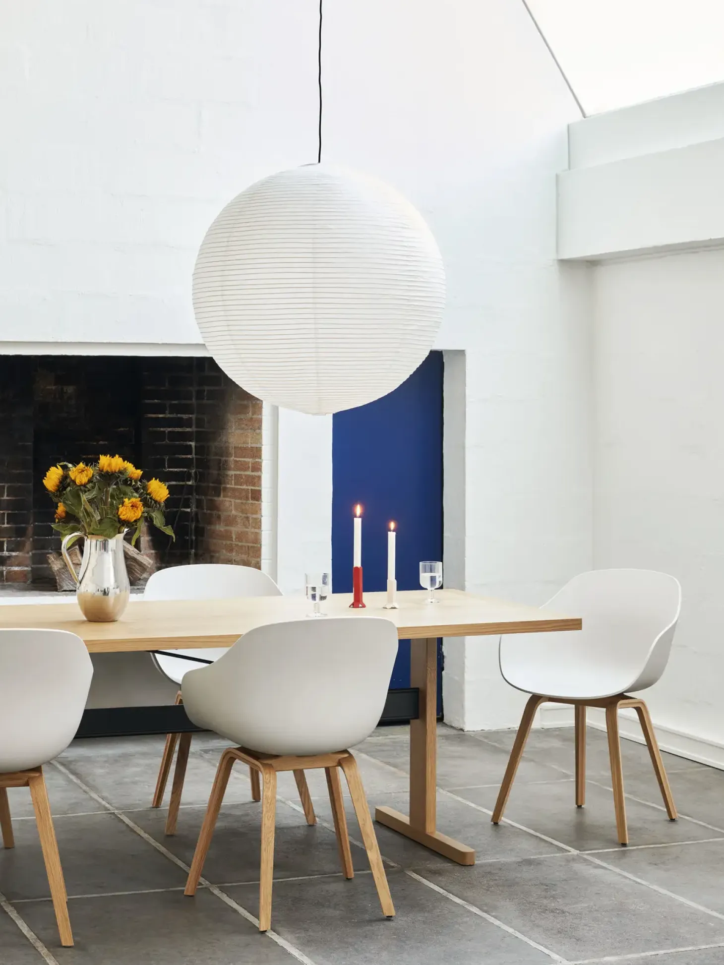 Hay - Spisebordsstol - AAC 222 - About a Chair - Melange Cream 2.0 - Ben: eg/vandbaseret lak