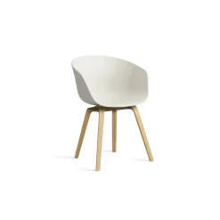 Hay - Spisebordsstol - AAC 22 - About a Chair - Melange Cream 2.0 - Ben: eg/vandbaseret lak