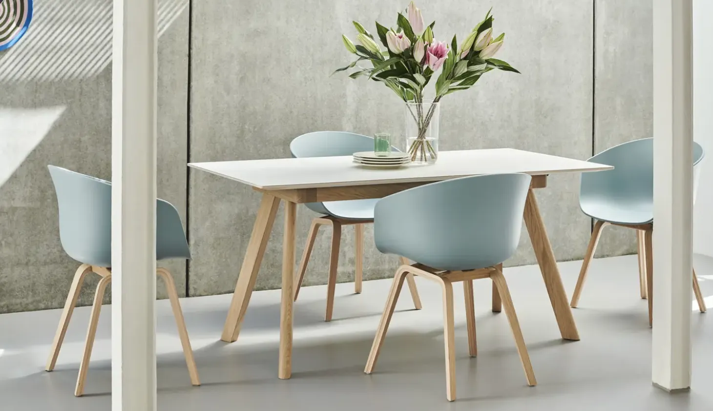 Hay - Spisebordsstol - AAC 22 - About a Chair - Concrete Grey - Ben: Eg med lak