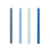 Hay - Square Candle - Blues, Set of 4