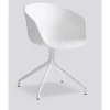 Hay - Stol - AAC20 - About a Chair - hvid med hvide ben og drejestel