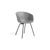 Hay - Stol AAC26 - Beton grå med sorte ben - about a chair AAC26