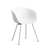 Hay - Stol AAC26 - Hvid med krom ben - about a chair AAC26