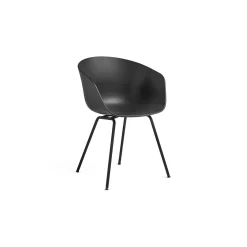 Hay - Stol AAC26 - Soft sort med sorte ben - about a chair AAC 26