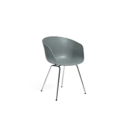 Hay - Stol AAC26 - Støvet blå med krom ben - about a chair AAC26