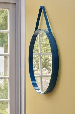 HAY - "Strap Mirror" Spejl Ø70 cm - Blå
