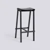 HAY - Taburete 8 Bar Stool - Black - Black Lacquered Oak Veneer Seat - Høj model 75 cm