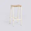 HAY - Taburete 8 Barstol - Eggshell - Lacquered Oak Veneer Seat - Høj model 75 cm