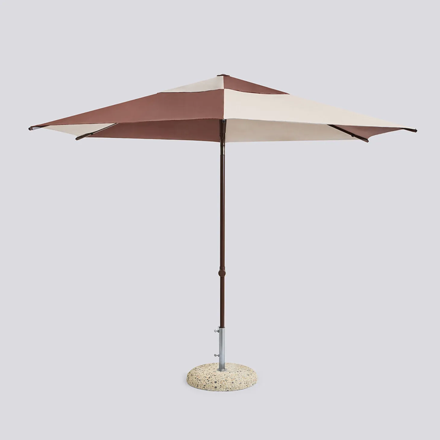 Hay - Terrazza Parasol - Hexagon - Hvid/burgundy