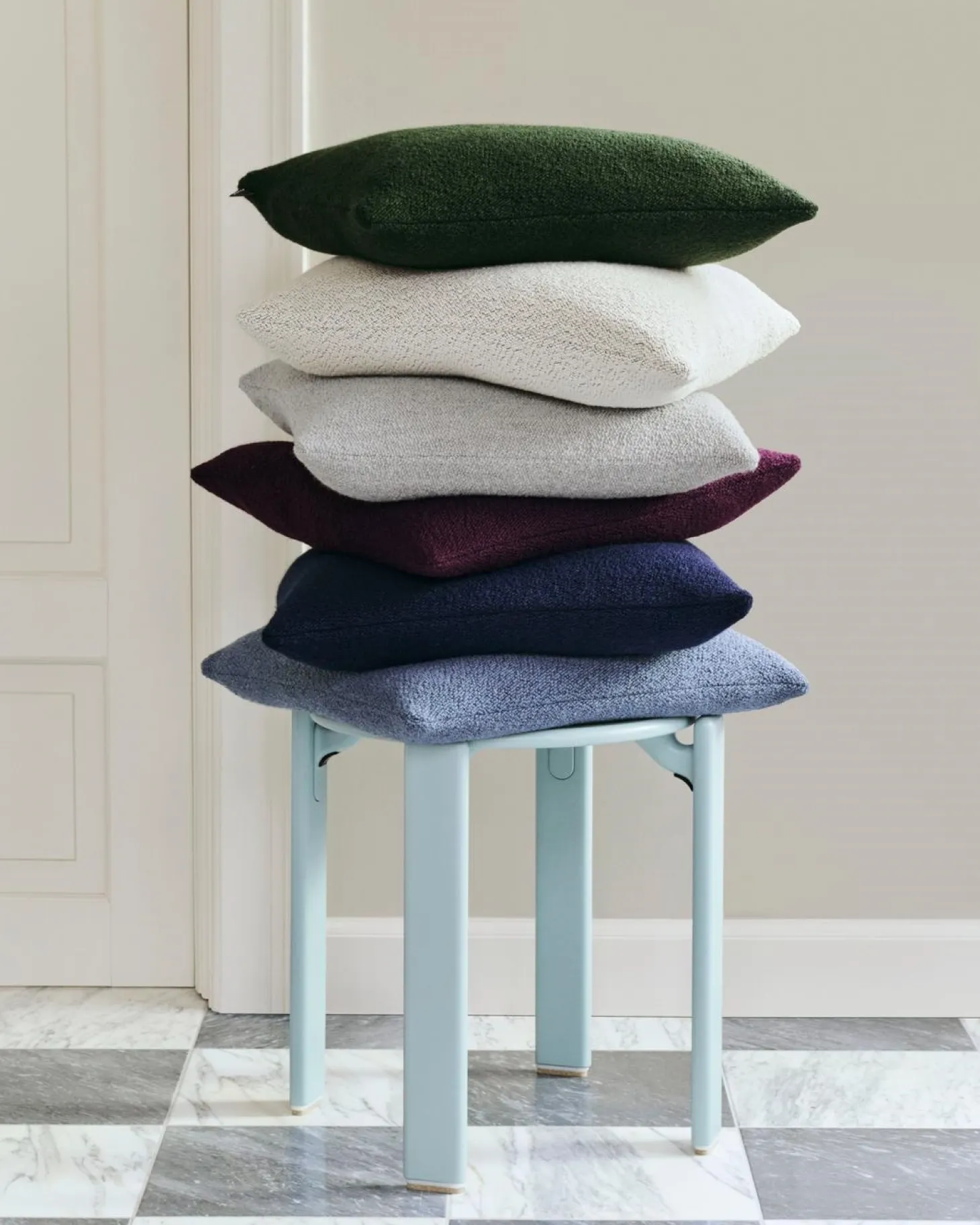 Hay - Texture Cushion - 50 x 50 - Pigeon blue