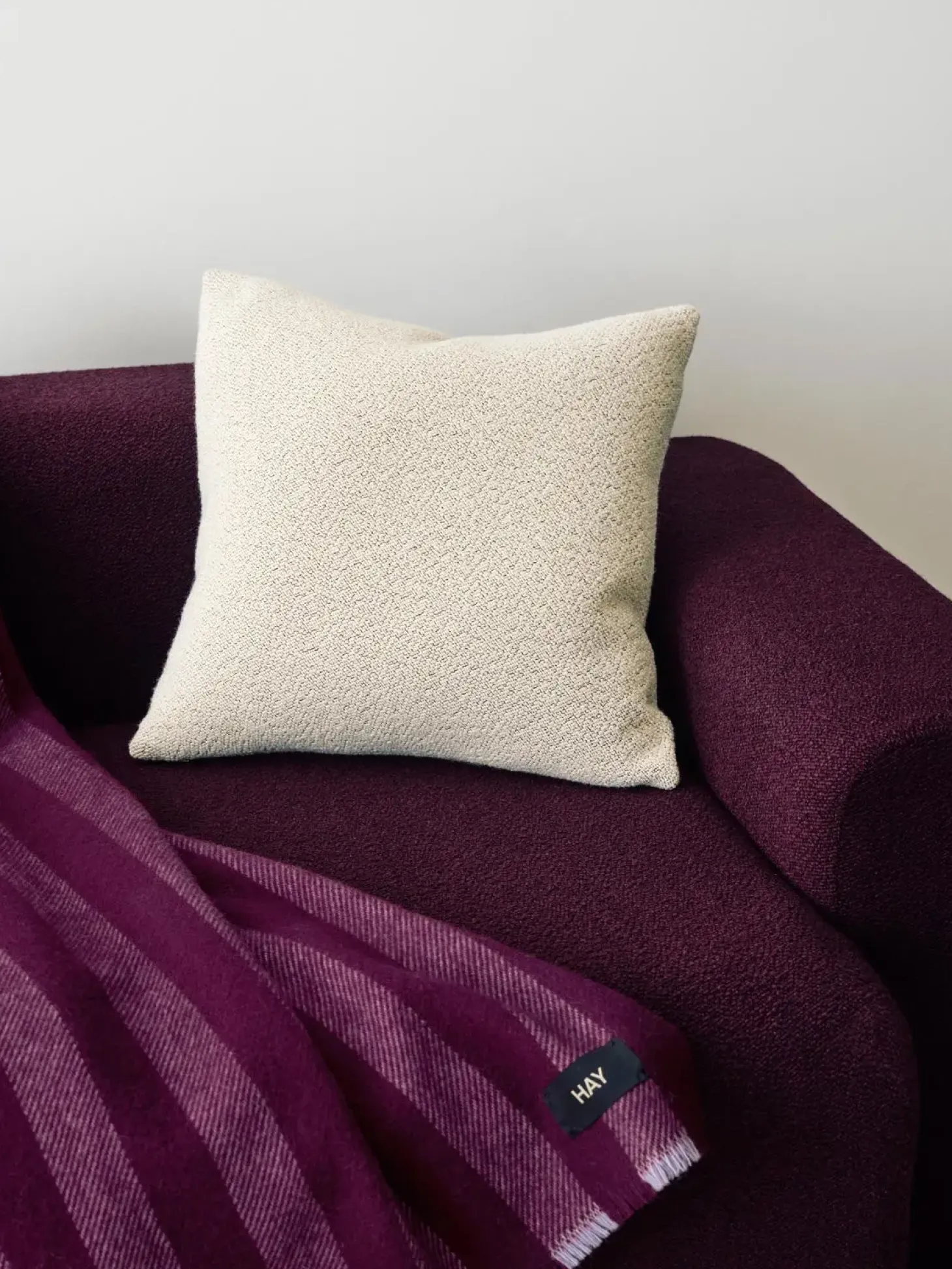 Hay - Texture Cushion - 50 x 50 - Dark green