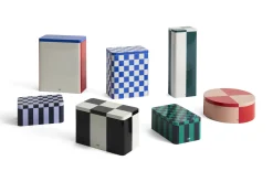 Hay - Tin Container - Medium - Black/Off-white