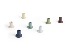 HAY - Tube Candleholder S - Concrete - Lime Gul