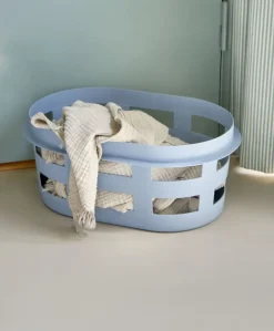 HAY - Vasketøjskurv - Laundry Basket - Small - Soft Blue