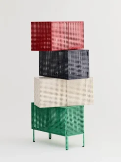 Hay - Vægskab - Perforated Cabinet Wall - Small - Eggshell - H45 x B89 x D40