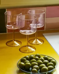HAY - Vinglas - Tint Wine Glass - Set of 2 / Pink and Yellow