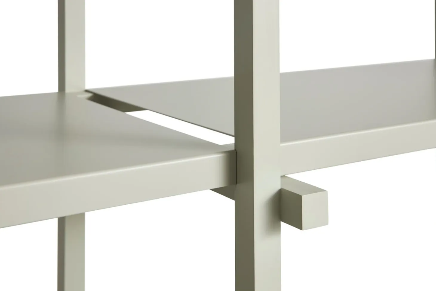 Hay - Woody Shelving 2.0 Column Low - Grå bøg - 9 hylder