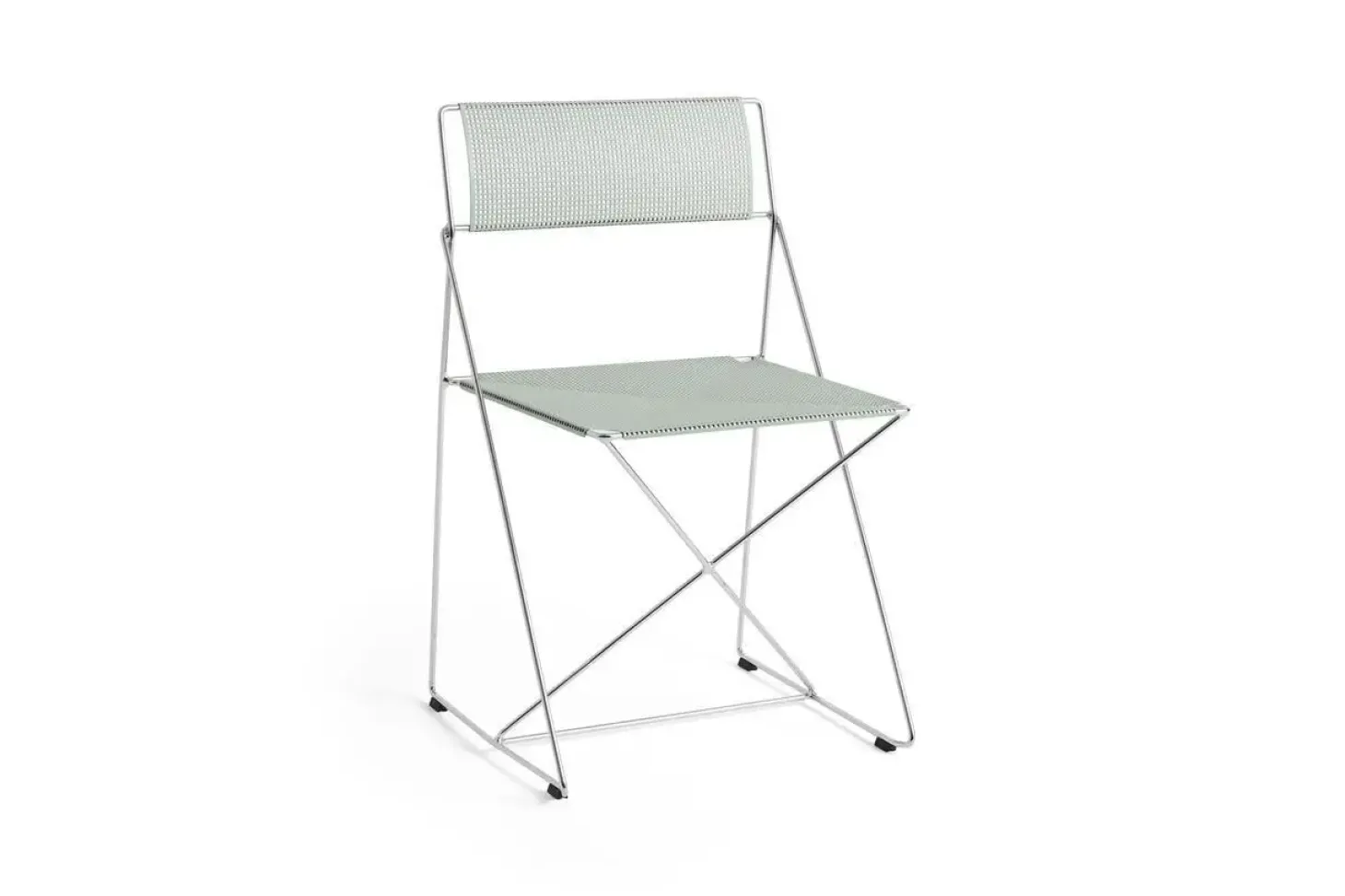 Hay - X-Line Chair - Chromed base Indoor - Pale linden