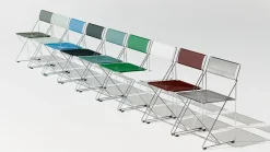 Hay - X-Line Chair - Chromed base Indoor - Pale linden