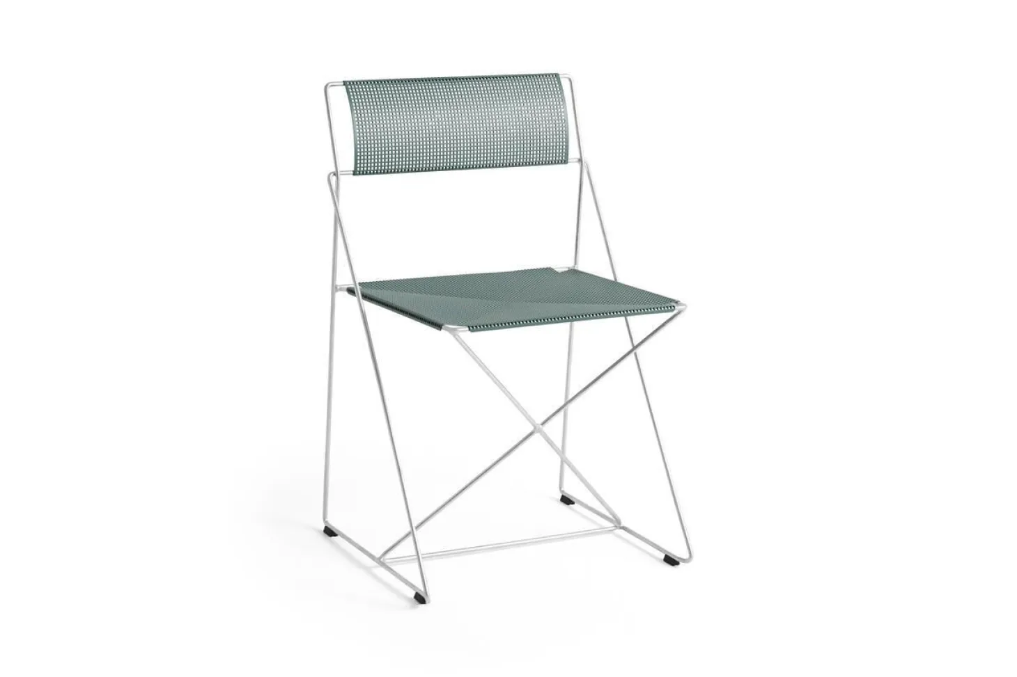 Hay - X-Line Chair - Havestol - Hot galvanised base - Moss