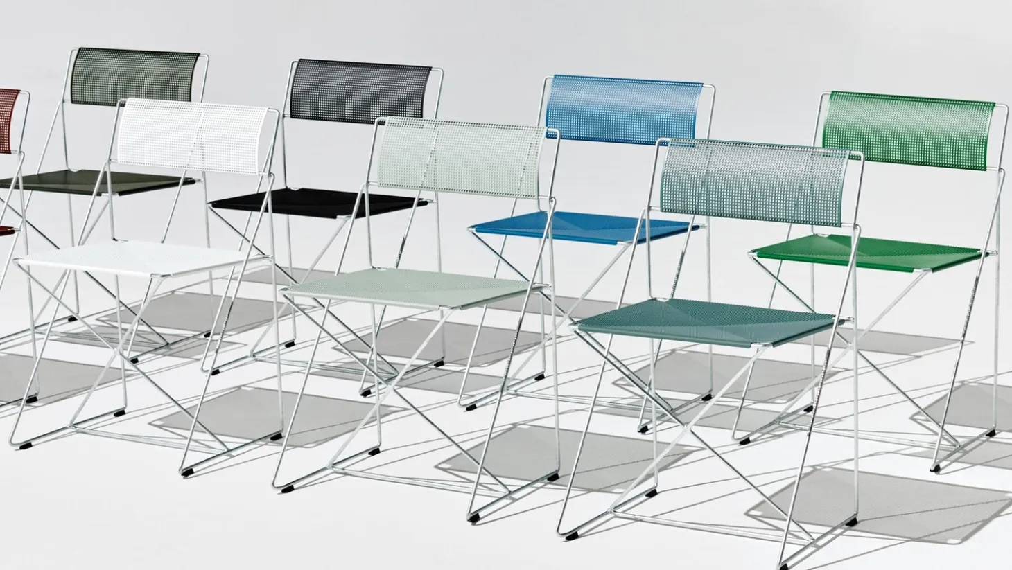 Hay - X-Line Chair - Havestol - Hot galvanised base - Moss