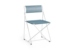 Hay - X-Line Chair - Havestol - Hot galvanised base - Powder blue